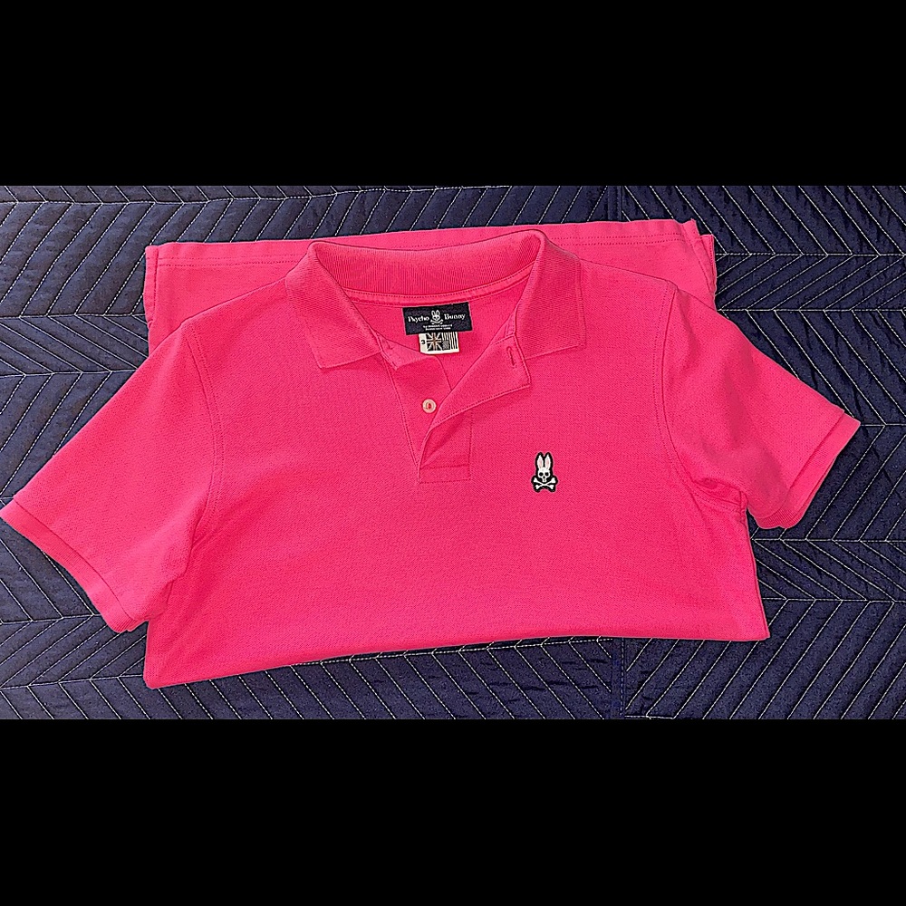 PreLoved Pink Psycho Bunny Polo